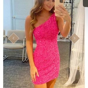 Berlinnova pink sequin homecoming dress